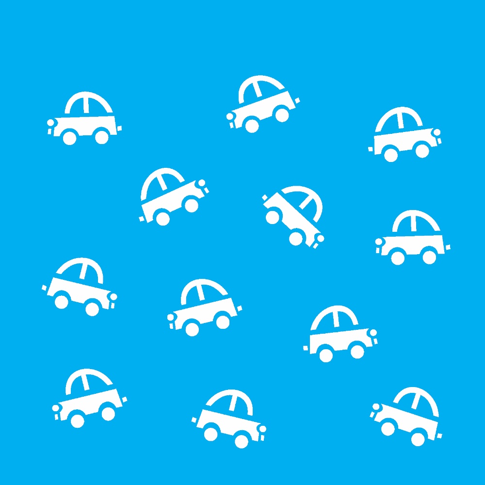 Stencil OPA Micro Carros - 14x14cm - 1138