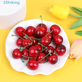 HIKING Cerejas Artificiais Espuma De Mini Frutas Ornamento Artesanato De Alimentos Cereja Falsa