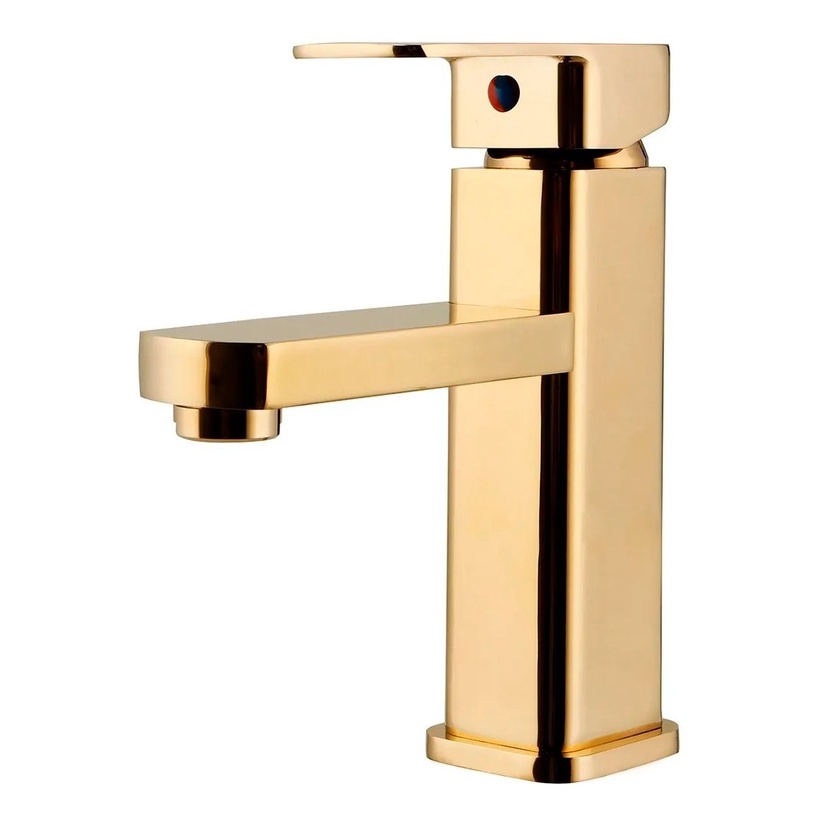 Torneira Banheiro Monocomando Lavabo Bica Baixa Absolute Dourada Gold Misturador Inox em Oferta na Shopee
