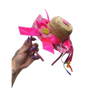 Tiara De Festa Junina Com Chapéu E Fitas