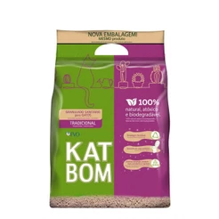 Areia Higiênica Katbom Granulado Para Gatos Natural 3kg
