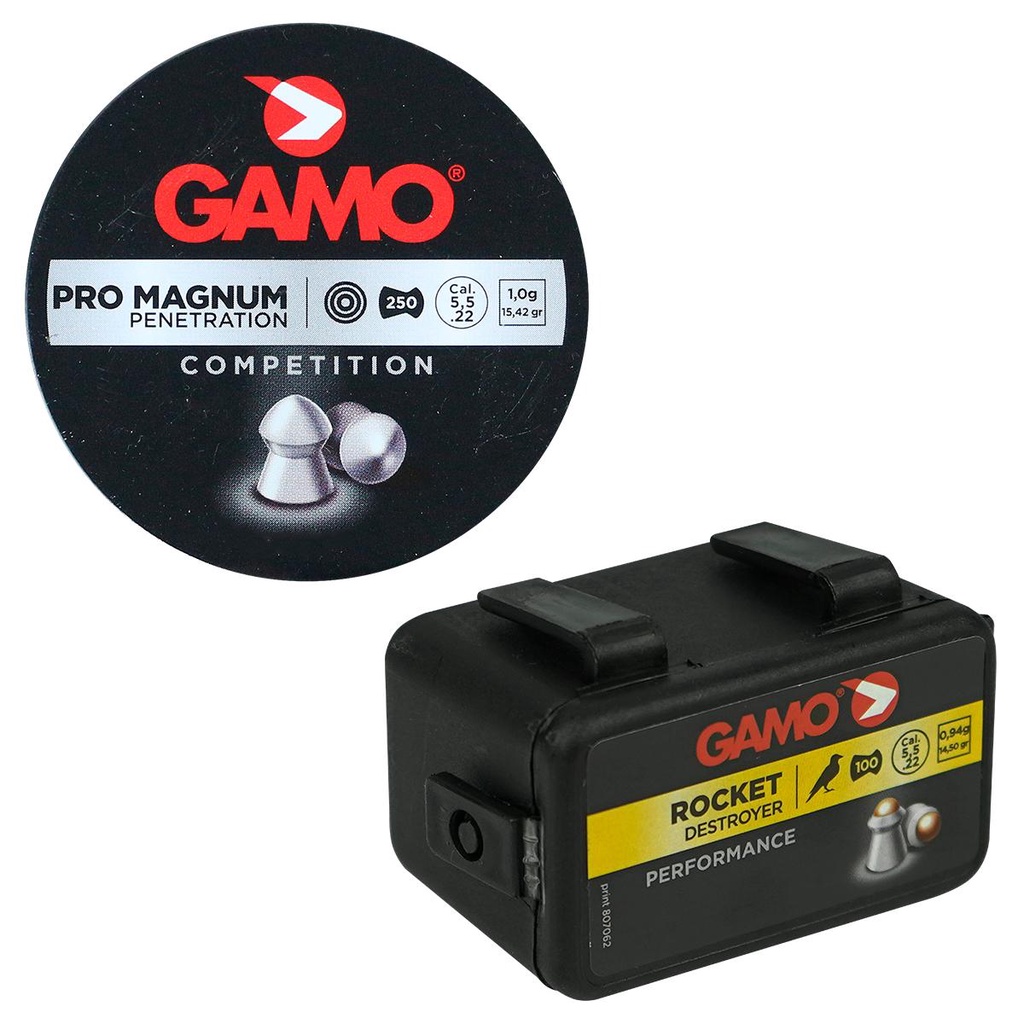 Chumbinhos Gamo 5.5mm Pro Magnum e Rocket Destroyer em Oferta na Shopee