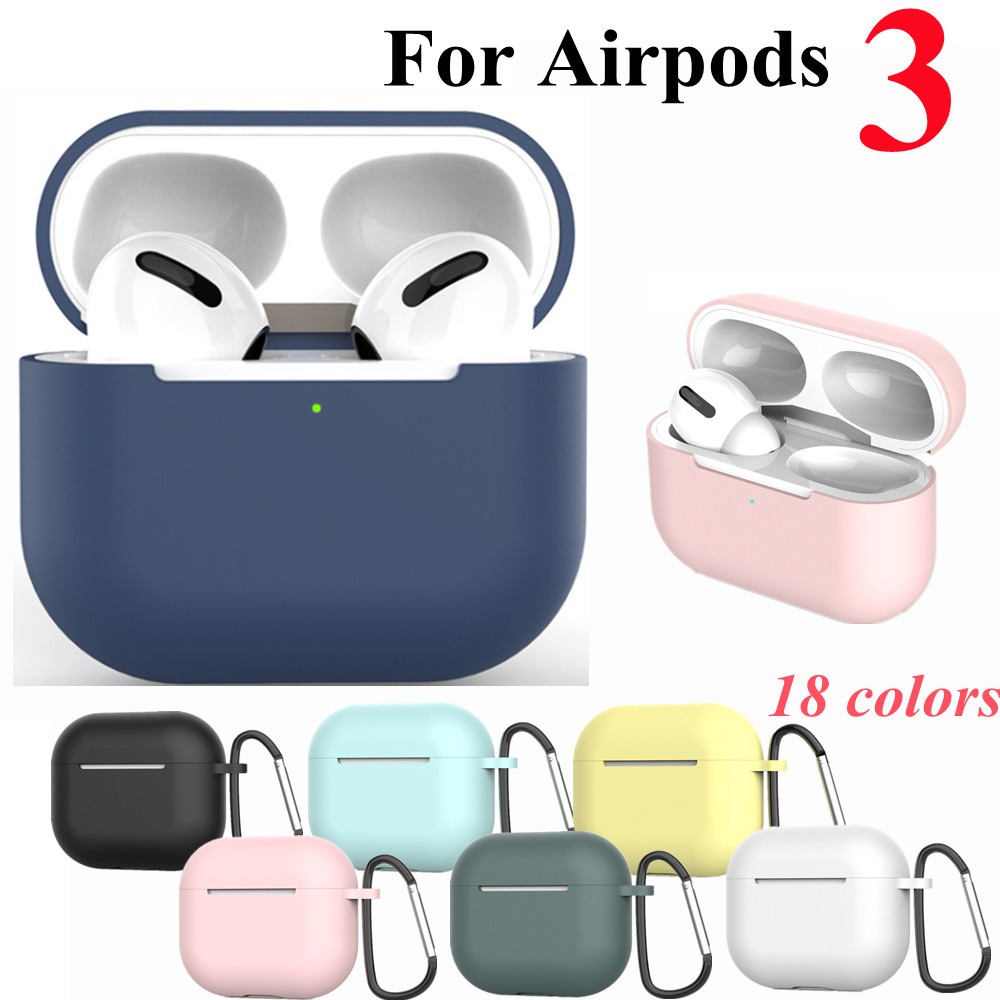 Capa Case Protetora De Silicone para AirPods 3 C/ Alça em Oferta na Shopee