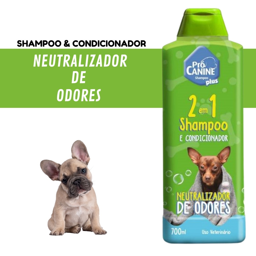 Shampoo Condicionador para Cachorro Pet PróCanine Neutralizador de Odores 700ml