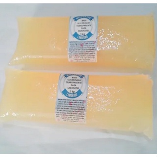 2 BASES GLICERINADAS TRANSPARENTE para sabonetes artesanais em Oferta na Shopee