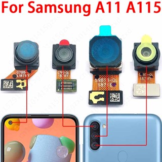 Para Samsung Galaxy A11 A115 Câmera Dianteira Traseira Original Selfie Back Facetada Trás Módulo De Pequena Frontal Peças De Reposição Flex