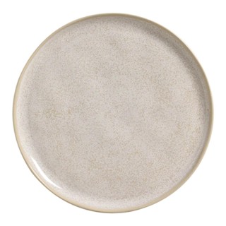Jogo com 06 Pratos Rasos Bio Latte Off White