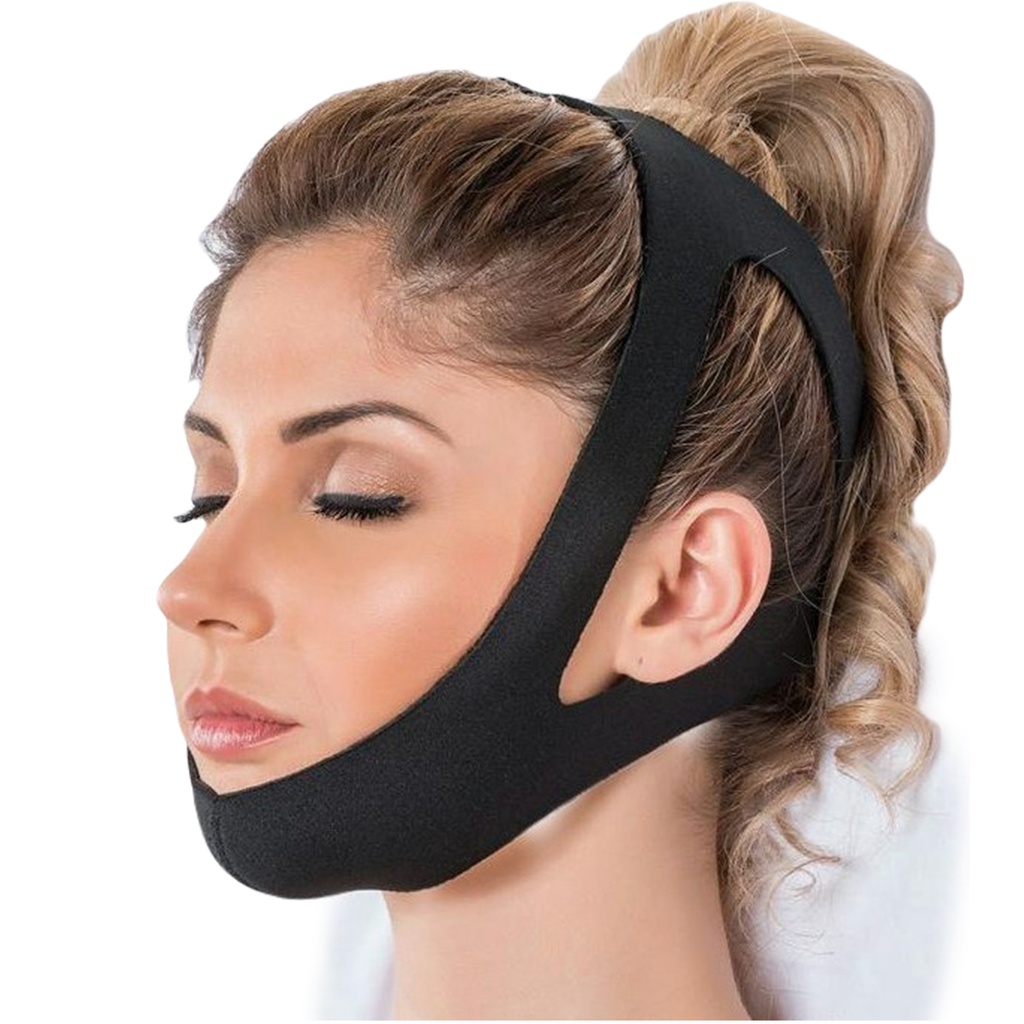 Faixa Cinta Queixeira Anti Zero Ronco Ajustável Para Dormir Sono Melhor Confortável Neoprene em Oferta na Shopee