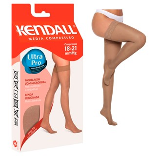 Meia 7/8 com Silicone Média Compressão 18-21 mmHg Kendall