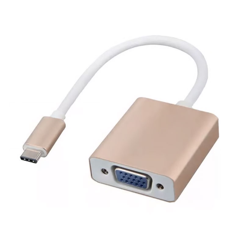 Adaptador USB 3.1 Tipo-C x VGA Fêmea TBlack