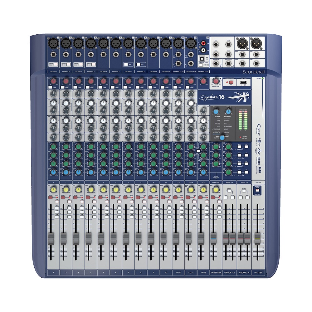 Mesa de Som Signature 16 Canais Soundcraft - Usada