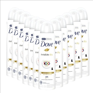 Kit 12 Desodorantes Dove Aerosol Antitranspirante Spray Invisible Dry 150ml