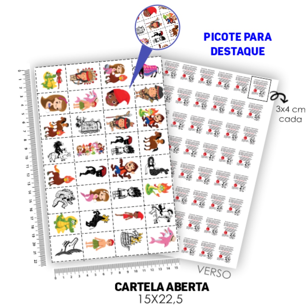 Detalhes do Tatuagem Temporária Infantil Folclore | Kit Festa 32-069