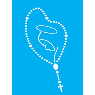 STENCIL RELIGIAO TERÇO 15x20 OPA 1320 em Oferta na Shopee