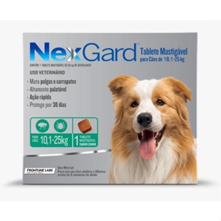Nexgard 68mg 10,1 A 25kg Antipulga Carrapato Com 1 Comprimido