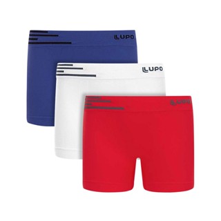 Kit C/3 Cuecas Infantil Kids Boxer Microfibra Sem Costura Original Lupo