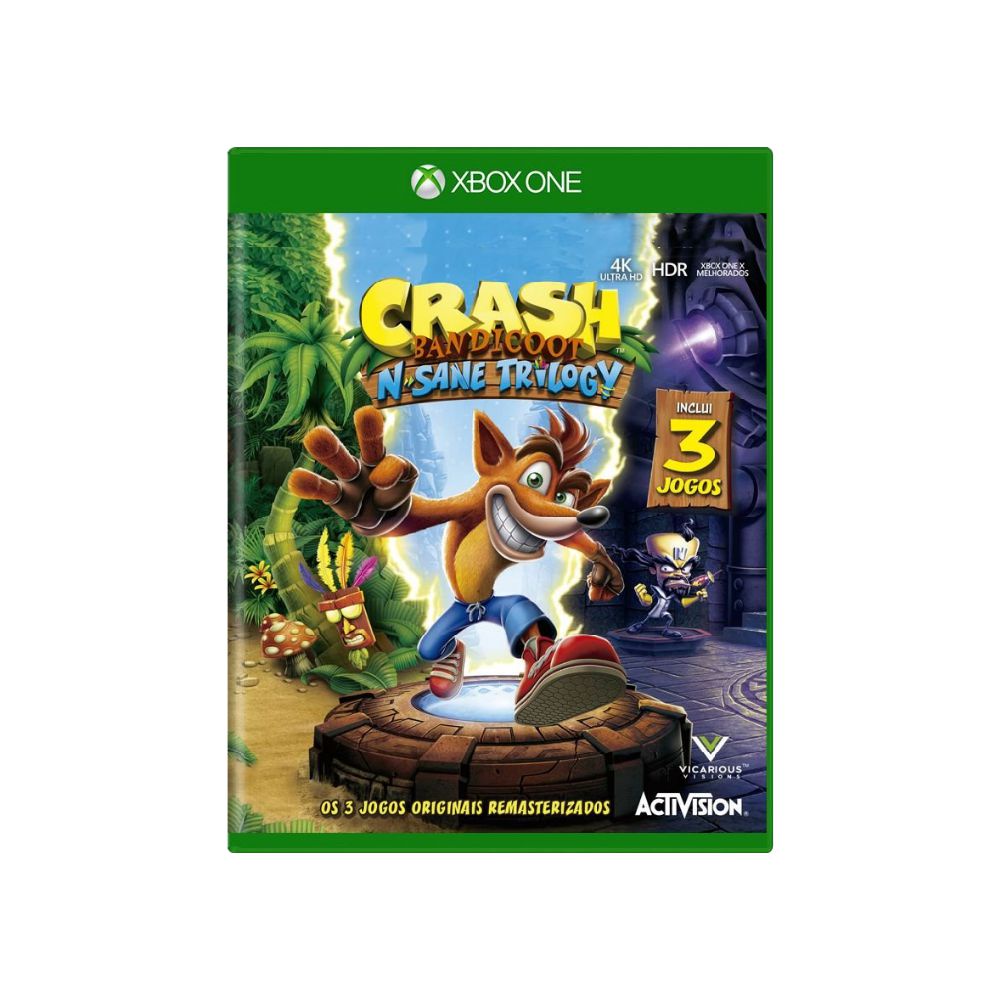 Jogo Crash Bandicoot N Sane Trilogy - Xbox One - Usado