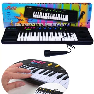 Brinquedo teclado com microfone infantil em Oferta na Shopee