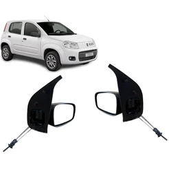 Retrovisor Uno Vivace 2010 2011 2012 Á 2015 4 Portas Com Contole