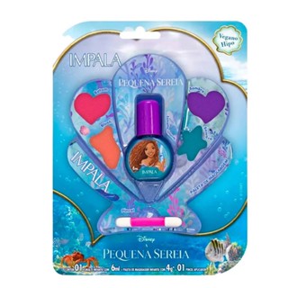 Kit Maquiagem Esmalte Infantil A Pequena Sereia Impala