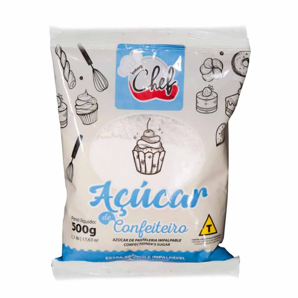 Açúcar de Confeiteiro 500g - Chef Iceberg