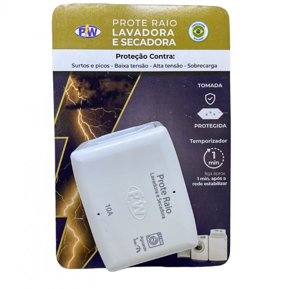 PROTE RAIO LAVADORA E SECADORA 10A 127V