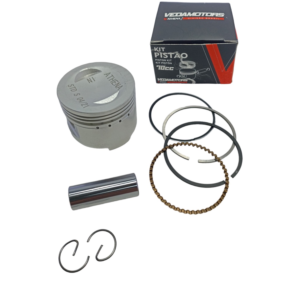 Kit Pistão Anéis Std Shineray Xy50 Q Phoenix 2011 Em Diante Xy70 Q 2007 Em Diante em Oferta na Shopee