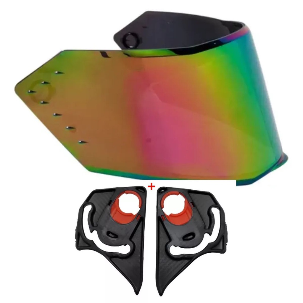 Kit Viseira Camaleão Capacete Bieffe B12 + Reparo Fixador De Viseira Bieffe  B12