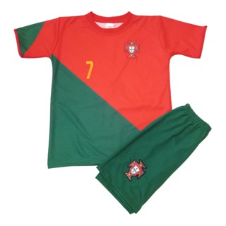 Conjunto Infantil Uniforme de futebol Europeu cr7