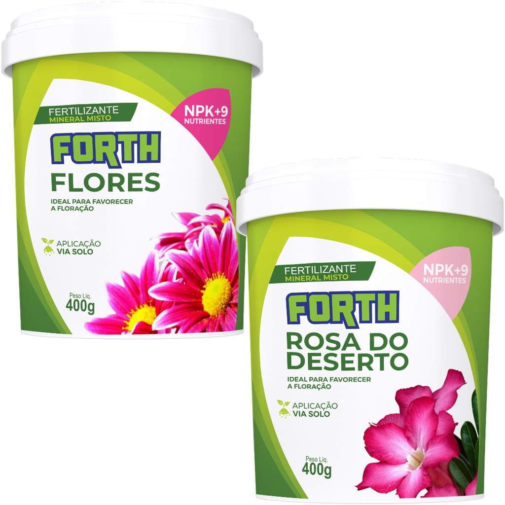 Kit 1 Forth Flores 400g + 1 Forth Rosas Do Deserto 400g - Home & Living
