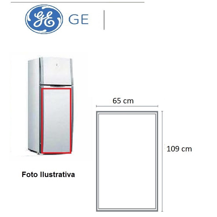 Borracha Da Geladeira Ge410 / Rege410 - Original