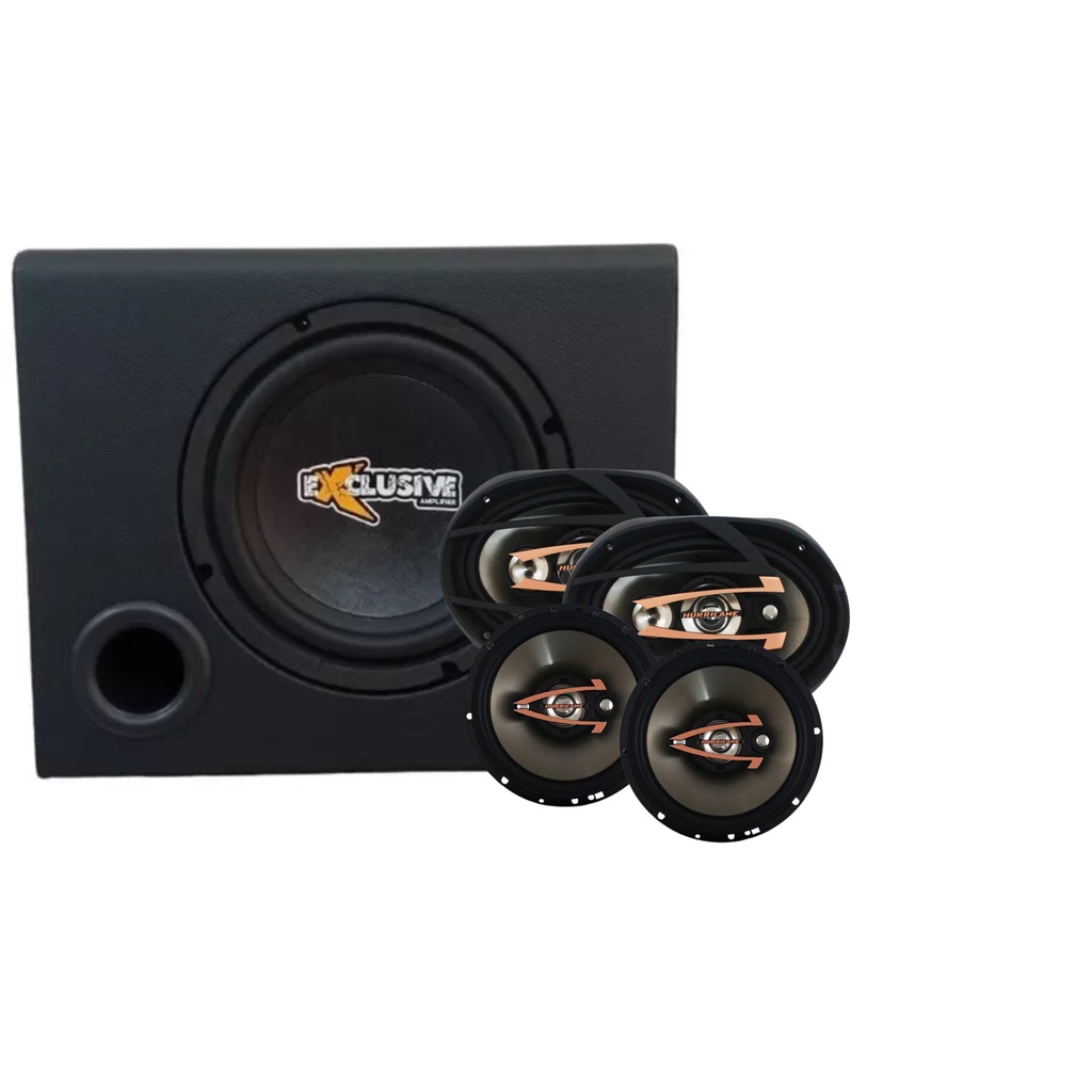 Kit Caixa Amplificada 8 Exclusive Com Hurricane Qr6 e Qr69