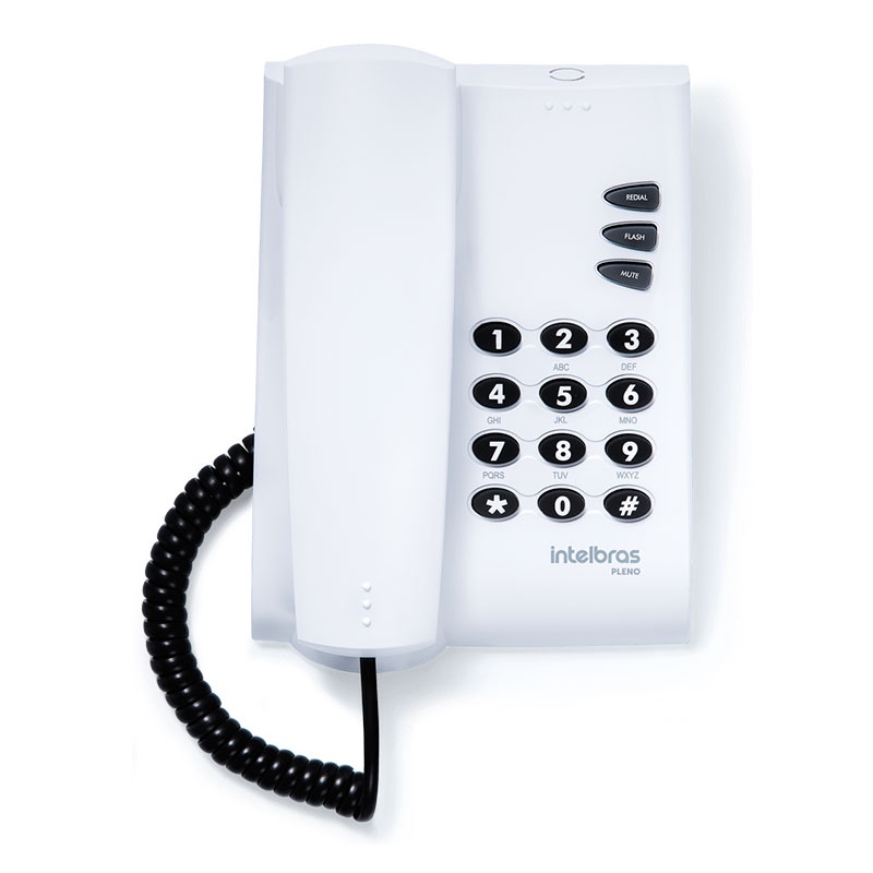 Telefone pleno sem chave com fio cinza ártico 4080055 Intelbras em Oferta na Shopee