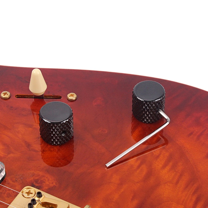 Botão De Controle De Tom De Volume HO Para Potenciômetro De Baixo De Guitarra Elétrica 20x20x19mm