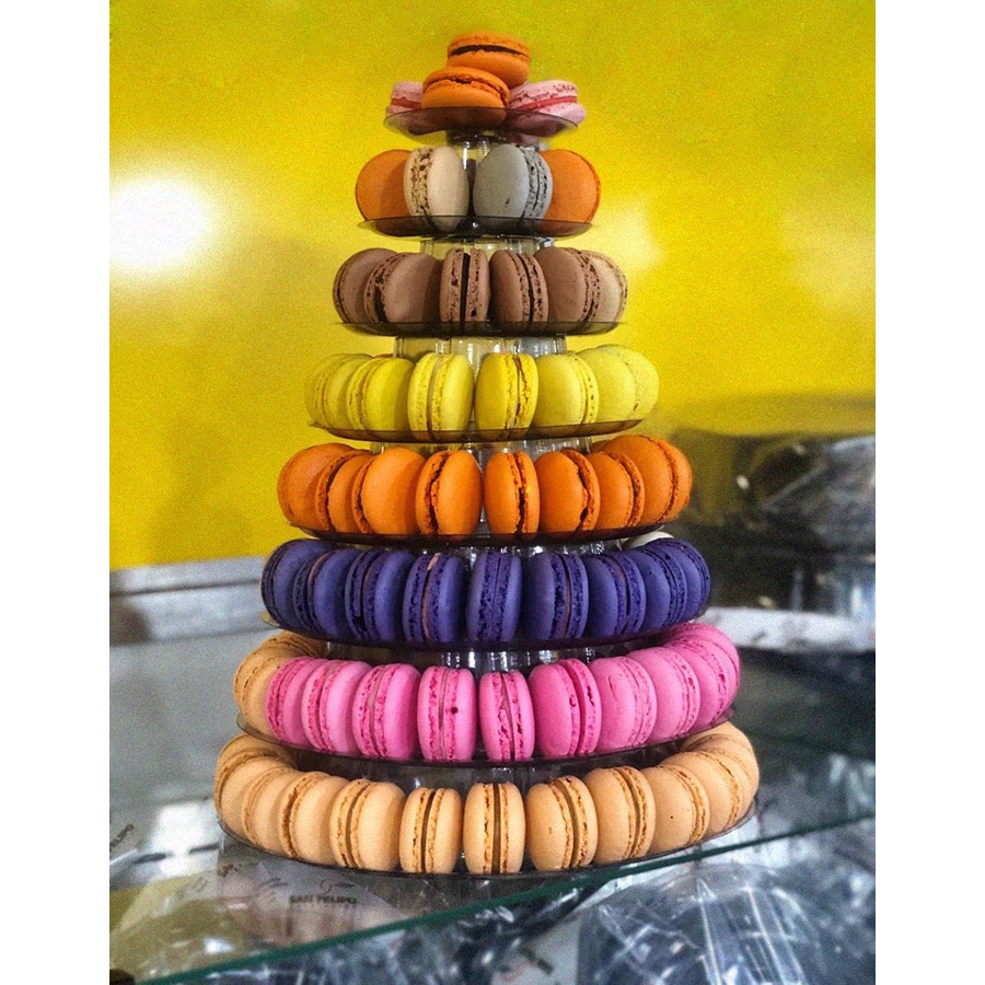 Torre para Macarons 8 Pisos San Felipo Rizzo Confeitaria em Oferta na Shopee