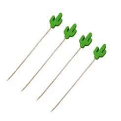 Palito Decorativo - Petiscos - Cacto Verde - 20 unidades - ArtLille - Rizzo Distribuidora
