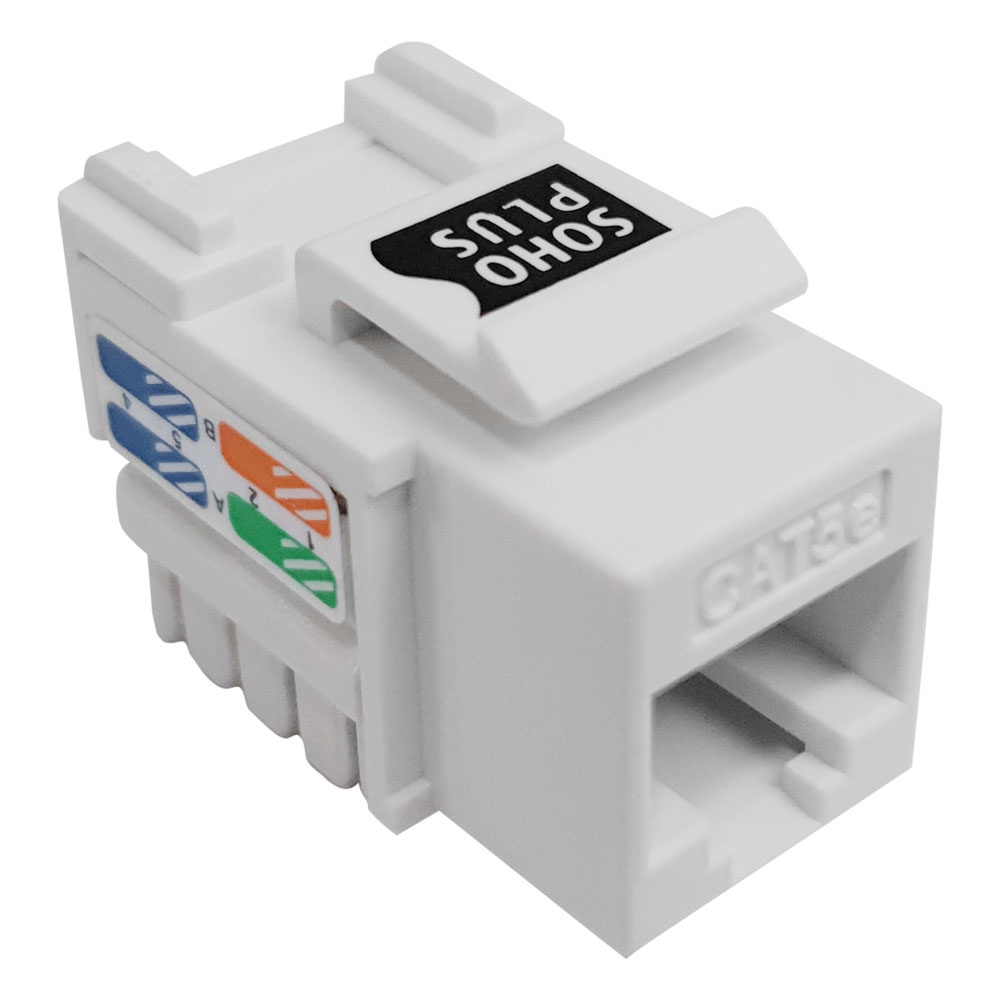 Keystone Conector Fêmea RJ45 Cat5e SohoPlus Branco - Furukawa - KEY0003
