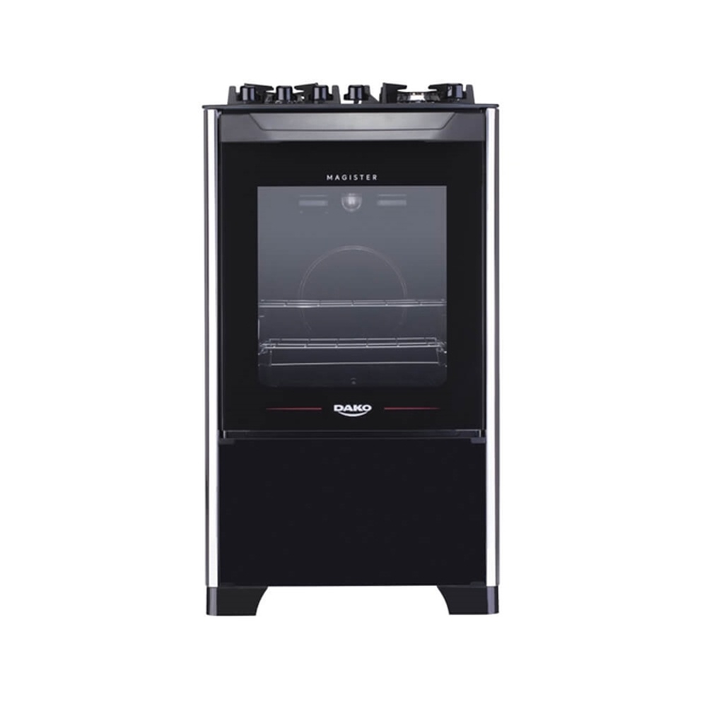 Fogão 4 Bocas Dako Magister Acendimento Automático Forno 60L Preto Bivolt em Oferta na Shopee