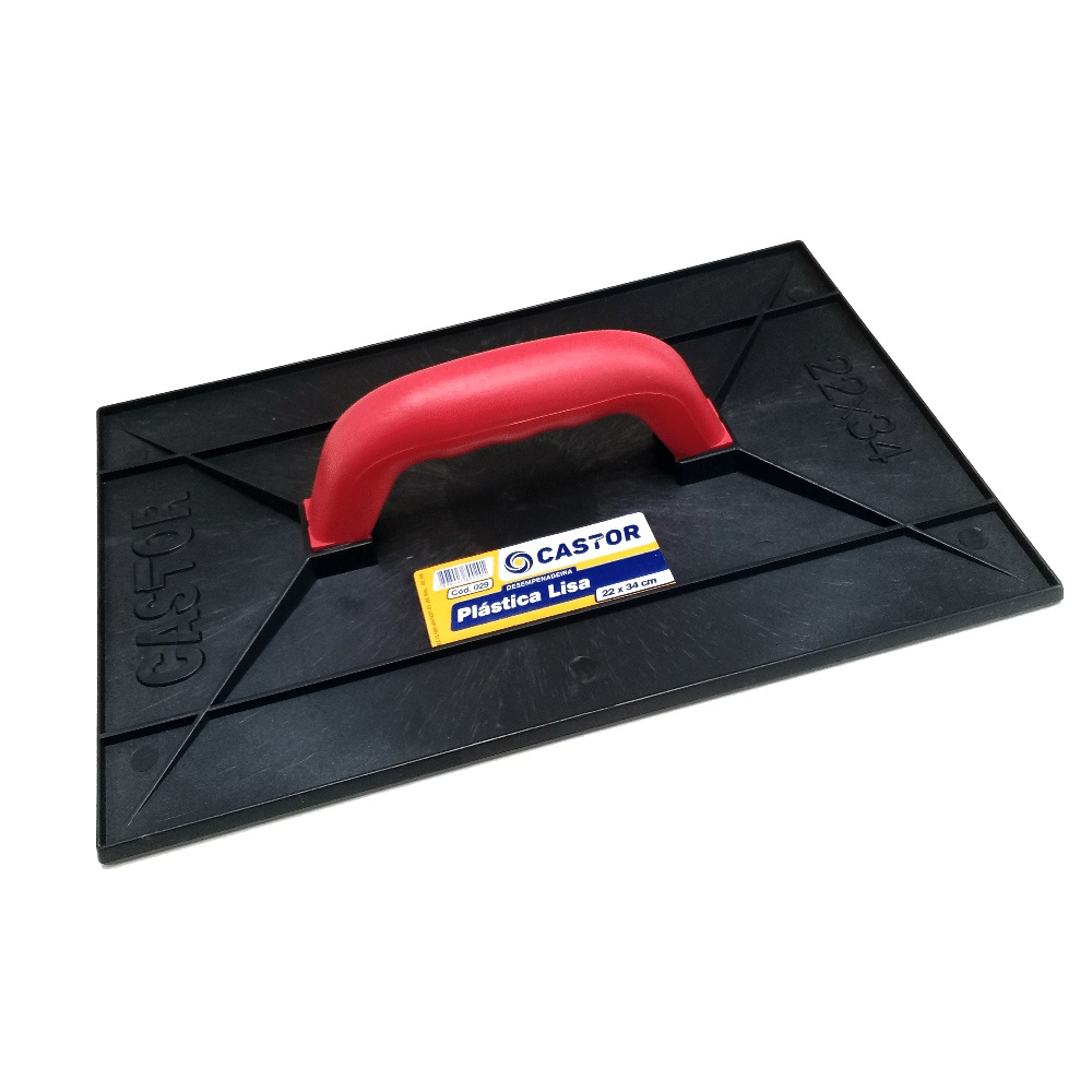 Desempenadeira plástica PVC 22x34cm Lisa Preta - Castor em Oferta na Shopee