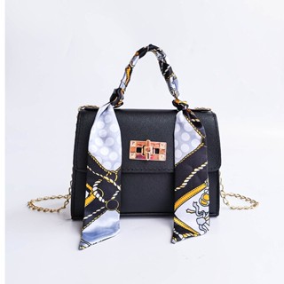 Bolsa De Moda Feminina Simplicidade Cor Sólida Desenho De Nicho De Mão Seda Lenço De Mini Corrente Saco De Corpo Cruzado De Ombro Único