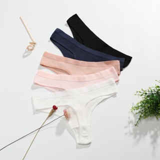 Tanga De Algodão Calcinha/Sexy Baixa Cintura Macia e Confortável Roupa Interior Respirável Mulheres Lingerie Algodão RDKB