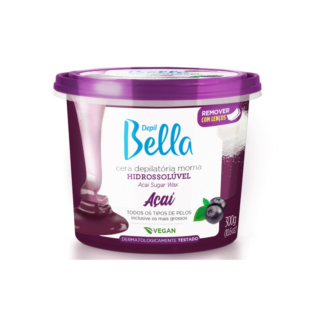 Cera Depilatória Hidrossolúvel Depil Bella 300g