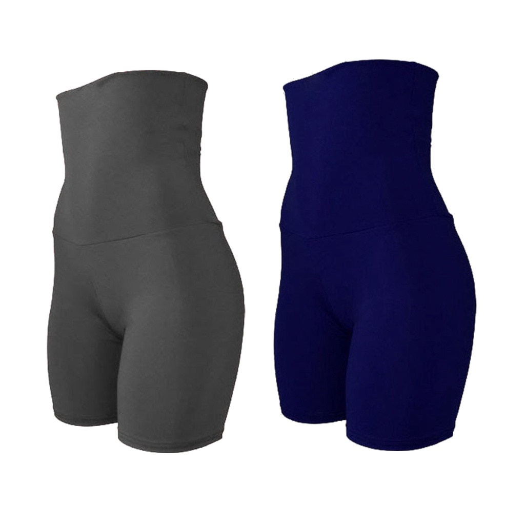 Kit com 2 Bermuda Modeladora Feminina Fitness Academia Cós Super Alto de 20 cm