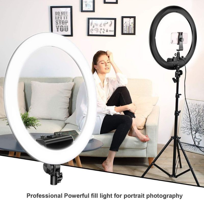 Ring Light Led Iluminador 26cm 10 Polegadas Completo 2,1m Tripé 210cm em Oferta na Shopee