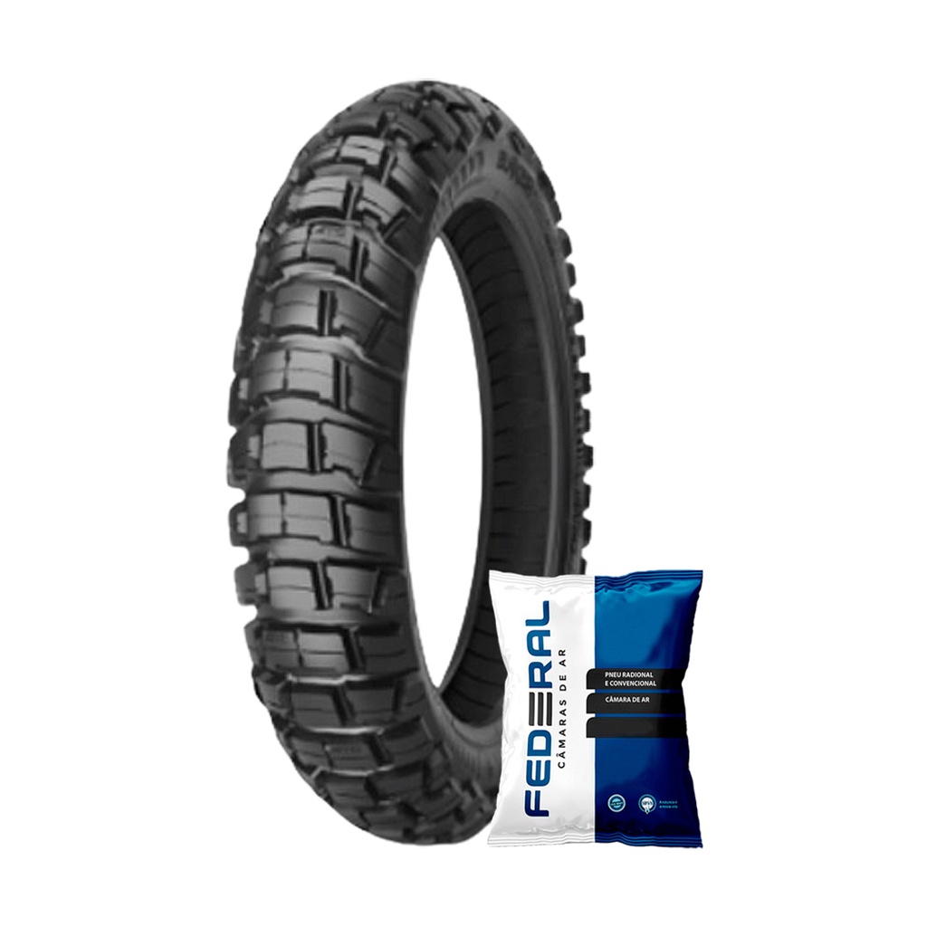 Kit Pneu Aro 17 Ira Tires 110/90-17 60P TT Bunker Adapt Dust Traseiro + Câmara de Ar Bros/ Xre em Oferta na Shopee