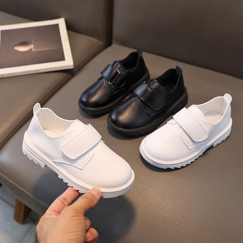 Venda De Estoque Crianças Meninos Sapatos De Couro Jardim De Infância Desempenho Versátil Preto Uniforme Escolares Macio