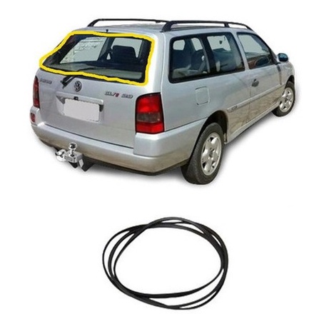 Borracha Vidro Traseiro Vigia Parati Bola G2 1995 A 1999 em Oferta na Shopee