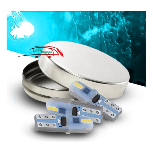 3 Lâmpada Led Ice Blue Painel De Ar Ventilação Corsa Wind