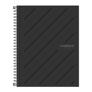 Caderno executivo capa plástica colegial Cambridge Definit sem pauta 80 folhas Tilibra