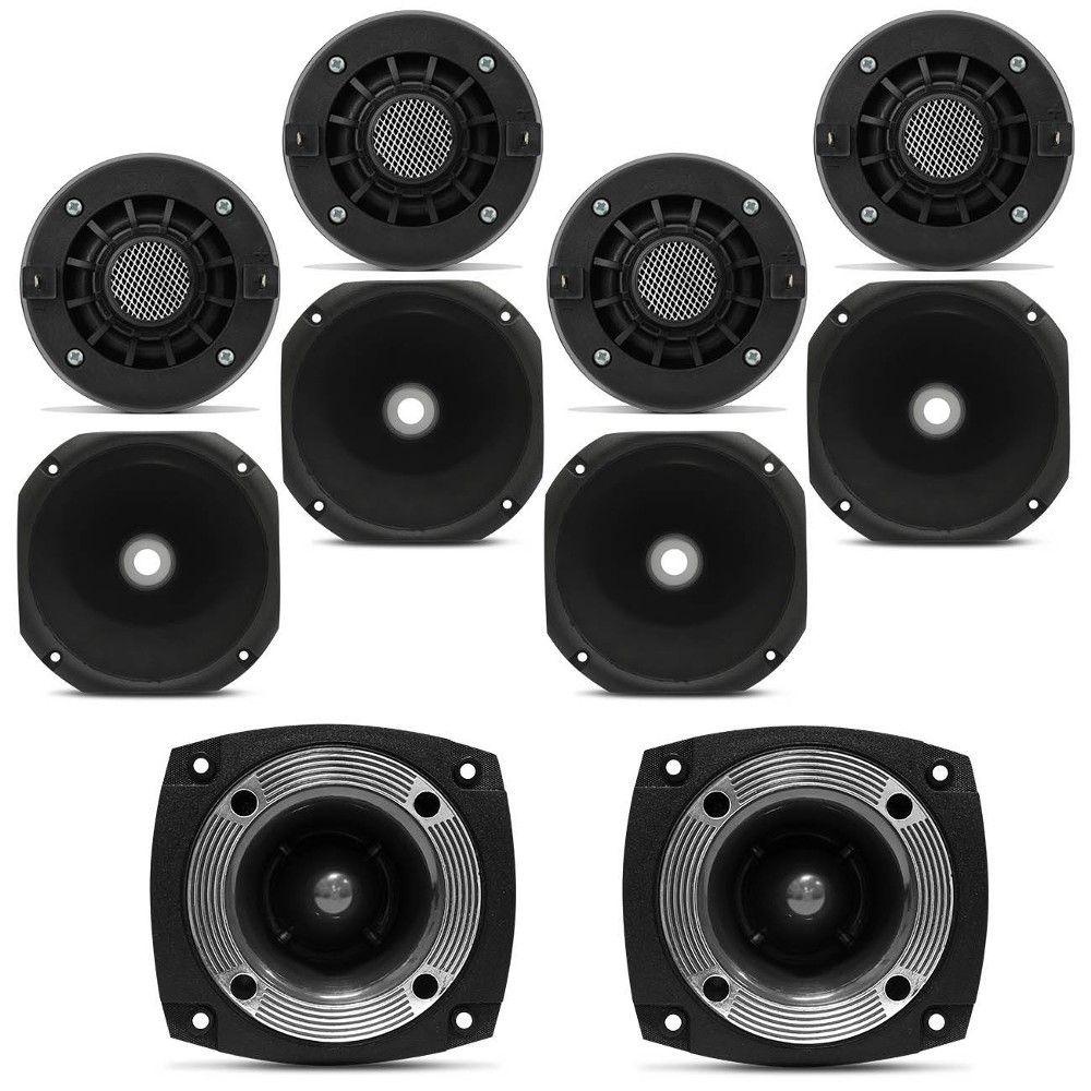 Kit 4 Drivers Unlike + 2 Tweeters Orion + 4 Cornetas Pretas